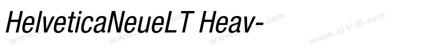 HelveticaNeueLT Heav字体转换